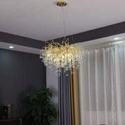 Elsa Crystal Droplet Branch Chandelier Light for Dining Room