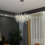 Elsa Crystal Droplet Branch Chandelier Light for Dining Room