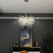 Elsa Crystal Droplet Branch Chandelier Light for Dining Room