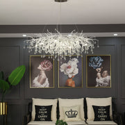 Elsa Crystal Droplet Branch Chandelier Light for Dining Room