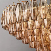 Chiaray Glass Multi-Tier Round Chandelier 47