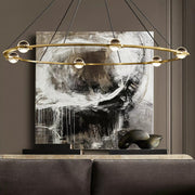 Éclatant Planet Modern Round Chandelier