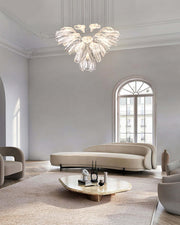 Glass Lotus Chandelier