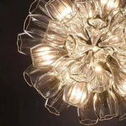 Glass Lotus Chandelier