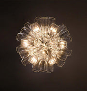 Glass Lotus Chandelier