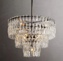 Marignans Tiered Round K9 Crystal Chandelier Light