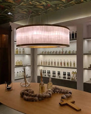 Dubai Cylindrical Natural Stone Chandelier