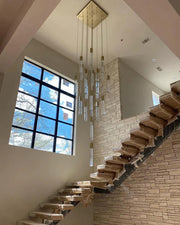 Aria Light Luxury Glacier Bubble Crystsal Chandelier