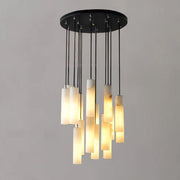 Violet Alabaster Modern Chandelier Light