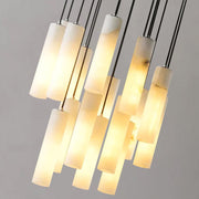 Violet Alabaster Modern Chandelier Light