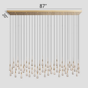 SOLTAIRE LINEAR CHANDELIER 37'' 50'' 70'' 87