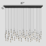 SOLTAIRE LINEAR CHANDELIER 37'' 50'' 70'' 87