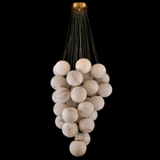 Cluster Alabaster Globe Chandelier