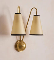 Clarke Wall Light, Antiqued Brass