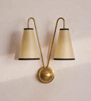Clarke Wall Light, Antiqued Brass