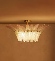 Treviso Semi-Flush, Pink