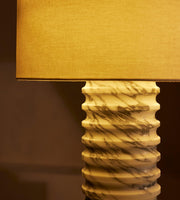 Casper Table Lamp, Arabescato Corchia