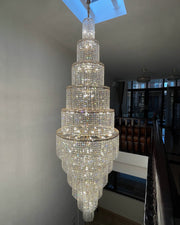 Aria Tiered Crystal Foyer Chandelier