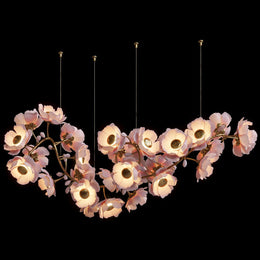 Camellia flower artist style Chandelier light  B