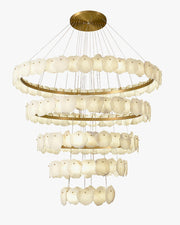 Aria Tiered Circular Alabaster Chandelier
