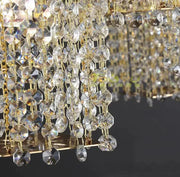 Post-Modern Light Luxury Rectangular Crystal Chandelier