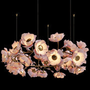 Camellia flower artist style Chandelier light