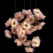 Camellia flower artist style pendant light C