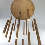 18-Light 24in Integrated Led Multi Drop Chandelier