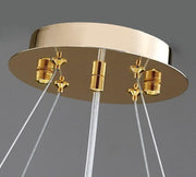 Lage Leaves Round Modern Chandelier