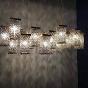 Post-Modern Light Luxury Rectangular Crystal Chandelier