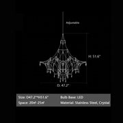 Romantic Event Art Decor K9 Crystal Chandelier