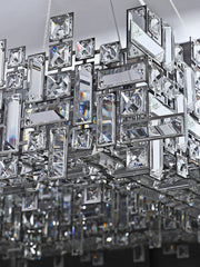 Art Irregular Block Collection Crystal Chandelier