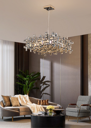 Art Irregular Block Collection Crystal Chandelier