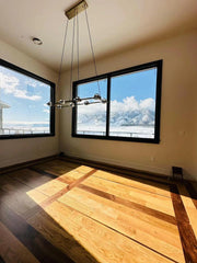 Éclatant Planet Rectangular Modern Chandelier