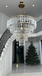 Marignans Tiered Round K9 Crystal Chandelier Light