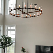 Load image into Gallery viewer, Ravelle Round Chandeliers 60&quot; Modern Chandelier Light