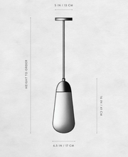 Modern Floating Pears-inspired Frosted Glass Chandelier for High-ceiling