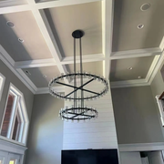 Arcachones Led Round Two-tier Chandelier 60