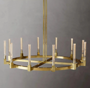 Canneles Linear Candlestick Round Chandelier Light 60