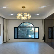 Lucas Kitchen Crystal Glass Round Chandelier