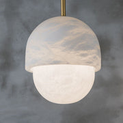 Lottie Alabaster Designer Marble Pendant Lights for Kitchen Island