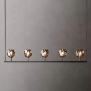 Boule De Cristal Smoke Glass Linear Chandelier 48
