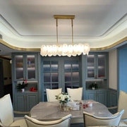 Modern August Marble Linear Chandelier