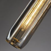 Modern Smoky/Clear Crystal Pendant Lights for Kitchen Island