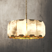 Harlowe Calcite Round Chandelier 19