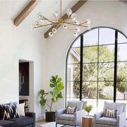 Boule De Crystal Ball Smoke Glass Round Chandelier 72