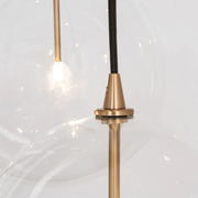 Modern Lighting Glass Globe Moving Cluster Chandelier Light