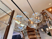 Modern Lighting Glass Globe Moving Cluster Chandelier Light