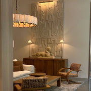 Harlowe Calcite Round Chandelier 60