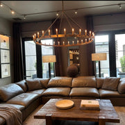 Filament Vintage Round chandelier 38